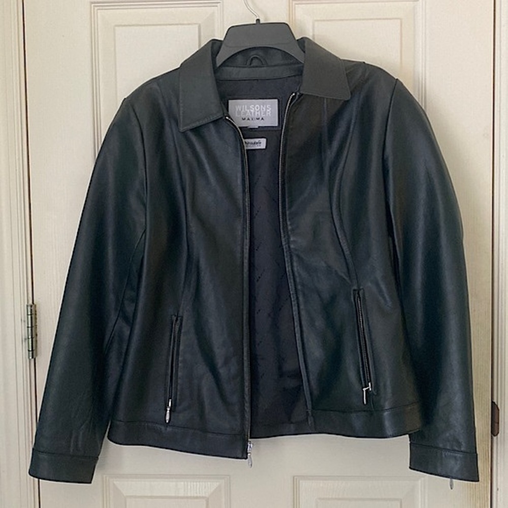 Wilsons Leather Black Jacket